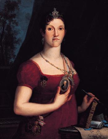 unknow artist Portrait of Carlota Joaquina de Borbon Germany oil painting art
